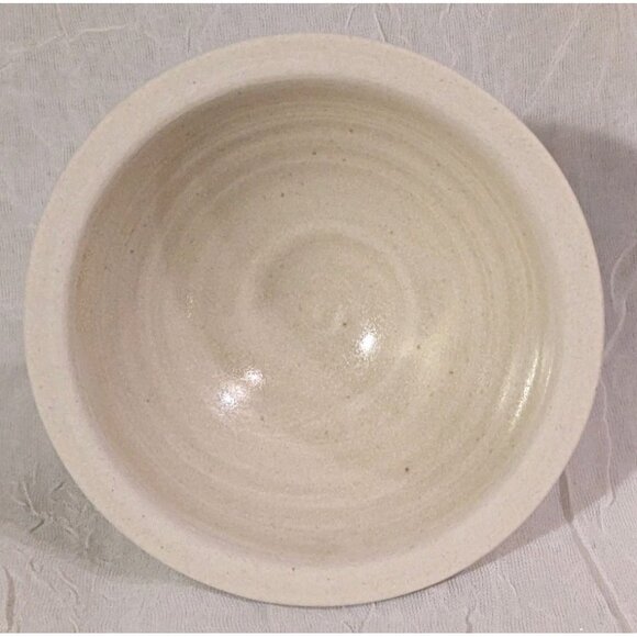 Art Pottery Salt Cellar Dish Lid Lucy Fagella Ring Trinket Box Marked LF Neutral - Picture 13 of 16